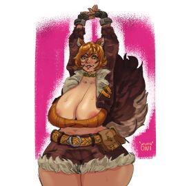 1girls 2d 2d_(artwork) 2d_artwork ass big_ass big_breasts big_thighs breasts bushy_tail cleavage comic_book_character doreen_green female female_only furry_tail green_eyes marvel marvel_comics marvel_rivals orange_hair squirrel_ears squirrel_girl squirrel_girl_(marvel) squirrel_girl_(marvel_rivals) superheroine tail thick_thighs zupaoni