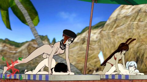 3d anal animated anus ass ass_up beach big_penis bikini blue_eyes blush brown_eyes brown_hair coco_adel embarrassed face_down_ass_up fast_thrusts faunus feet futa_on_female futanari long_hair long_legs nipples no_sound nude outside_sex partially_clothed pussy rabbit_ears red_hair rooster_teeth ruby_rose rwby sfmslayer short_hair silver_eyes soles source_filmmaker tagme tall_female testicles toes velvet_scarlatina video weiss_schnee white_hair