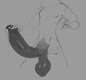 1boy 2d 2d_(artwork) 2d_artwork balls ballsack big_balls big_penis foreskin fur furry furry_male furry_only ic0nmon iconom male male_focus male_only muscles muscular muscular_male penis penis_bigger_than_body precum pubes pubic_hair smegma smegma_in_foreskin solo solo_focus solo_male tagme uncircumcised veiny_penis