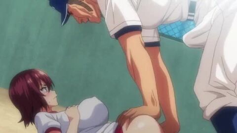 akane_nanao akane_wa_tsumare_somerareru big_ass big_breasts bulge coach_tougou_(akane_wa_tsumare_somerareru) gym_uniform hot_dogging pussy_juice red_hair tagme teasing video wedgie