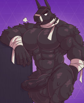1boy anthro anthro_only anthrofied ass ass_grab balls ballsack big_balls big_chest big_penis big_testicles black_body black_fur blush blush_lines bodily_fluids butt_grab chest_tuft epic_games fortnite genital_fluids genitals half-closed_eyes huge_balls huge_cock huge_testicles juggermelon looking_away lt._john_llama male male_focus male_only mammal muscles muscular muscular_anthro muscular_arms muscular_legs muscular_male muscular_thighs naked naked_male nude nude_anthro nude_male open_mouth penis solo solo_focus solo_male sweat sweating sweaty sweaty_balls sweaty_body sweaty_genitalia sweaty_legs sweaty_penis sweaty_thighs testicles thick_balls thick_penis thick_thighs vein veins veiny veiny_penis