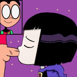 1boy 1girls blowjob cartoon_network dc dc_comics dick_grayson doppiottg female male oral rachel_roth raven_(dc) robin_(dc) robin_(dick_grayson) robin_(teen_titans_go!) sour_grapes teen_titans teen_titans_go teenager