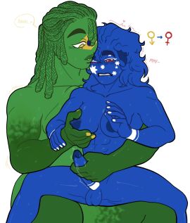 1futa 1girls areolae australia_(countryhumans) balls ballsack big_penis biting_lip brazil_(countryhumans) breasts cock countryhumans countryhumans_girl drool drooling duo erection female futanari genderswap genderswap_(mtf) handjob humanoid humanoid_penis intersex kingofkinks larger_female naked nipples nude penis rule_63 sitting sitting_on_lap size_difference smaller_futa spread_legs sweat thighs