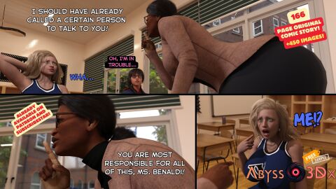 1girls 3d ass black_body black_hair black_women blonde_hair chubby chubby_female clothing comic comic_page comic_strip dark_hair dark_skin daz_studio depth_of_field fat_female fat_fetish fat_futa female female_only femdom futa_on_female futanari glasses hair hi_res huge_ass human intersex ladyabysso large_ass milf nerd nerdy_female original original_character short_hair solo story