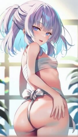 ai ai_generated animated classroom_of_the_elite er2di2 fundoshi pose sakayanagi_arisu sarashi tagme video