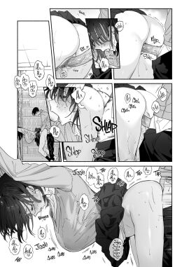 1boy 1girls doggy_style female library male original penis pussy school_uniform sex uncensored uncensored_penis uncensored_vagina underwear vaginal_penetration yuzuha_(artist)