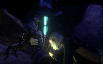 1futa 1girls 1robot 3d alien alien_futa blowjob closed_eyes clothed clothing cock dick edi female futanari garry's_mod glowing_genitalia glowing_penis intersex mass_effect mass_effect_2 mass_effect_3 oral penis quarian tali'zorah_nar_rayya