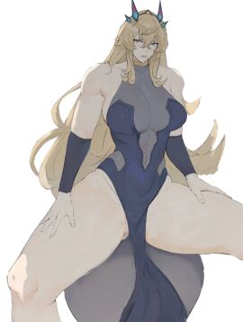 1girls barghest_(gawain)_(fate) fate/grand_order fate_(series) female memory342 muscular muscular_female sitting