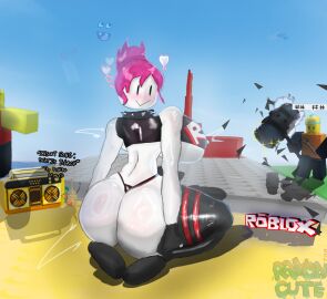 1girls 2024 2boys 2d baller ban_hammer bettybloxxer big_breasts blue_sky boombox breasts builderman chocker classic_roblox collar color crop_top cute doomspire_brickbattle epic_vampire female flowing_head gloves guest_(roblox) guest_224 half_naked hot_pink_hair huge_breasts male meme meme_reference music neckless old rayon_cute roblox roblox_game robloxian showing_ass showing_to_viewer sky song spiked_collar stockings thick_thighs thighs thong white_skin