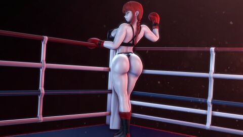 1girls 3d ass big_ass big_breasts big_butt big_thighs boxing boxing_gloves boxing_ring braided_ponytail breasts chainsaw_man fat_ass female female_only fighting_ring gloves griffanz huge_ass huge_breasts huge_butt huge_thighs large_ass large_breasts large_butt large_thighs light-skinned_female light_skin long_hair makima_(chainsaw_man) ponytail red_boxing_gloves red_gloves red_hair solo solo_female solo_focus