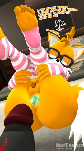2024 3d 5_toes anal_plug anthro anthro_on_anthro ass balls bed big_ass big_butt black_eyewear black_glasses black_nose black_penis blue_eyes brown_glans buttplug canid canine clothing digital_media_(artwork) dutch_angle erection eulipotyphlan eyewear feet femboy feminine_tails flaccid footwear fox fur furniture gem genitals girly glans glasses hands_on_legs hands_on_thighs hedgehog hi_res humanoid_feet imminent_sex interspecies jewel_buttplug legs_up looking_at_another looking_down lying male male/male mammal neotaurus nerd on_back on_bed penis plantigrade plug_(sex_toy) pupils red_glans red_penis sega sex_toy shadow_the_hedgehog socks sonic_(series) sonic_the_hedgehog_(series) tails tails_the_fox thick_thighs toeless_footwear toeless_socks toes vein veiny_penis yellow_balls yellow_body yellow_fur yellow_penis