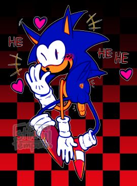 abstract_character anus balls blush gay gay_anal gay_male gay_sex giggling heart_symbol homosexual homosexual_male laughing_at_viewer male/male male_penetrated penis rewrite_(sonic.exe) stinkslutbunny watermark wink