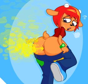 1girls alpha_channel anthro anthro_only anus ass ass_crack ass_focus bangs bell_bottoms_(pants) big_ass big_butt blue_background blue_jeans blue_pants blue_shoes blush blush_lines blushing blushing_female bob_cut bovid bovid_horn bovid_humanoid bovine bovine_ears bovine_horn bovine_humanoid breath breathing butt_crack donut_anus exhaling eyebrows eyebrows_visible_through_hair eyelashes eyelids eyes fart fart_cloud fart_fetish farting fat_ass female female_focus female_only flatulance flatulence fumes furry furry_female furry_only furry_tail horns huge_ass lamb lammy_lamb lesbian lips lipstick midriff_baring_shirt mouth_open nose onomatopoeia open_mouth orange_fur orange_skin parappa_the_rapper partially_clothed partially_nude pink_lipstick playstation puffy_anus purple_eyes red_hair red_shirt red_topwear round_nose sheep sheep_ears sheep_girl sheep_horns sheep_humanoid shoe shoes shoes_on short_hair smell smelly smelly_ass smelly_butt smelly_farts solo solo_female solo_focus sony sony_corporation sony_interactive_entertainment sorollos stinky stinky_ass stinky_fart sweat sweatdrop text topwear um_jammer_lammy watch wristwatch wristwear