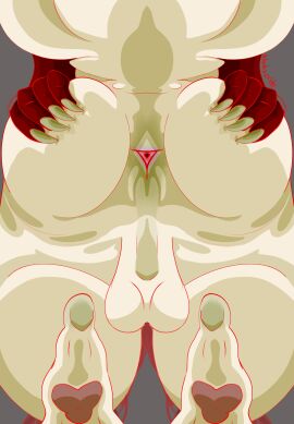 anthro anus balls claws dragon feet fur genitals hi_res hybrid male mythological_creature mythological_scalie mythology nebula_(nebulaspride) nebulaspride scalie solo white_body white_fur