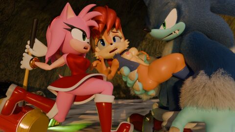 3d amy_rose archie_comics blue_eyes breasts clothed clothing digital_media_(artwork) female ganondork green_eyes hi_res male partially_clothed penetration rotalice2 sally_acorn sega sonic_(series) sonic_the_hedgehog sonic_the_hedgehog_(archie) sonic_the_hedgehog_(comics) sonic_the_hedgehog_(series) sonic_the_werehog werehog