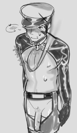 2boys 8:11_(visual_novel) collar dick dick_in_face leash leash_and_collar leash_pull leashed_collar looking_at_viewer male malesub not_kidseller penis petplay ryker_dublin solo solo_focus suggestive_clothing