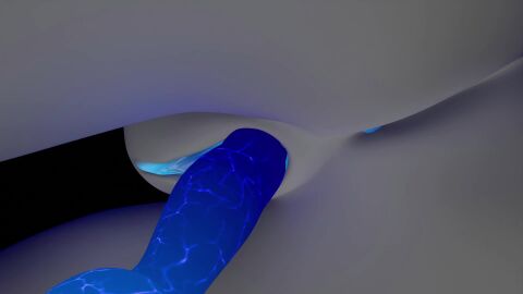animated blender_(artwork) canine_dildo close-up kindred knot knotting lamb_(league_of_legends) low-angle_view no_sound pussy tagme vaginal_penetration video