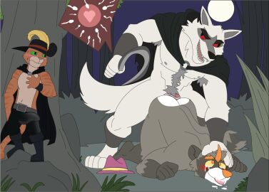 ahe_gao anal anal_orgasm anal_sex animal_genitalia animal_penis anonymous_artist anthro ass bara big_ass big_breasts big_butt big_penis blush blush_lines bodily_fluids breasts bulge canid canine canine_genitalia canine_penis canis clothing crying cum cum_drip cum_from_mouth cum_in_ass cum_in_mouth cum_inside cum_on_face cum_vomit cumshot death_(puss_in_boots) domestic_cat dominant dominant_male dragon dreamworks dripping dulka_(the_non_raccoon) duo ejaculation evil_face fecundation felid feline felis forced_orgasm forest frilly genital_fluids genitals grey_body group hair hand_on_head hat headgear headwear huge_breasts huge_cock hybrid kirin knot legwear looking_pleasured male male/male male_only male_pregnancy mammal muscular muscular_anthro muscular_male mythological_creature mythological_scalie mythology night nipples nude orange_body orgasm orgasm_face ovaries penetration penile penile_penetration penis penis_in_ass plant pregnancy pregnant pregnant_male pregnant_sex procyonid pubes puss puss_in_boots_(dreamworks) puss_in_boots_(film) puss_in_boots_the_last_wish questionable_consent raccoon rape_face scalie sex shrek_(series) size_difference smaller_male smile sperm_cell stalking stockings submissive tears the_non_raccoon tree trio white_body wolf yaoi