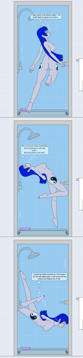 breasts comic female shower underwater uwfan-tomson