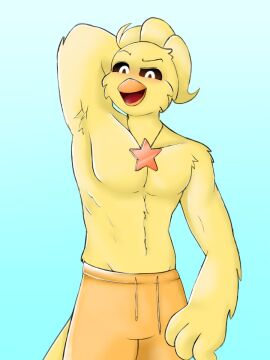 1boy anthro anthro_on_anthro anthro_only chicken critters_(poppy_playtime) furry_only gallus gallus_(genus) kickinchicken kickinchicken_(poppy_playtime) male male_only muscular muscular_male no_humans poppy_playtime poppy_playtime_(chapter_3) sex smiling_critters solo solo_focus solo_male tagme yellow_body yellow_fur yellow_skin