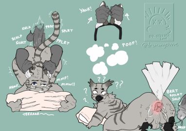 accessory anal anal_sex anthro anus ass avian backsack balls bird bodily_fluids cat_ear_headband clawing_pillow claws confusion cum cum_drip cum_from_ass cum_in_ass cum_inside cum_on_butt disembodied_hand disembodied_penis domestic_cat dripping drstrangeluvve duo ear_pull english_text eyewear feathers feet felid feline felis fur genital_fluids genitals glasses glasses_askew great_horned_owl green_background head_tuft headband horned_owl jake_(blazingpelt) male male/male mammal neck_tuft onomatopoeia owl penetration penis pillow pillow_grab poof_transformation pull_out question_mark raised_tail rough_sex sequence sex simple_background solo_focus sound_effects species_transformation striped_body striped_feathers striped_fur stripes tabby_cat tail talons text toes transformation true_owl tuft watermark