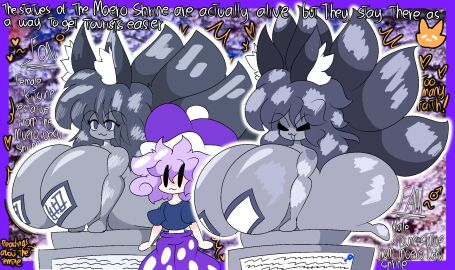 2boys 9_tails ass balls big_ass big_breasts big_butt big_thighs blue_eyes blue_hair breast_expansion breast_growth breast_growth_(enlargement) breasts breasts_bigger_than_head busty busty_male canine cherry_blossom cherry_blossoms ears english_text female female_focus femboy fox_boy fox_ears fox_girl fox_humanoid fox_tail gigantic_ass gigantic_breasts gigantic_butt gigantic_thighs grey_body grey_eyes grey_fur grey_hair grey_skin grey_tail huge_balls huge_breasts huge_cock huge_thighs hyper hyper_ass hyper_breasts hyper_butt japanese japanese_female japanese_male japanese_mythology kitsune kitsunemimi large_ass large_breasts large_butt larger_male male male_focus male_with_breasts massive_ass massive_breasts massive_butt massive_thighs multi_tail mushroom_humanoid penis petrified purple_hair rock rock_creature rock_humanoid rogywantscoffee scroll sexyvampireloverrogy statue statue_transformation statuefication statues text transformation writing_on_body yokai youkai