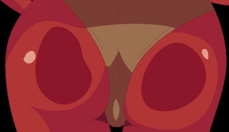 animated animated_gif anthro ass ass_focus big_cheeks brown_panties cheeks female female_anthro female_focus female_only five_nights_at_freddy's five_nights_in_anime fox fox_girl foxy_(fnaf) foxy_(fnia) furry_female gif panties red_body red_fur red_skin red_skinned_female solo solo_female transparent_background