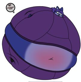 blueberry_inflation breasts coleman12345 female furry inflation spherical_inflation sunken_head sunken_limbs thick_thighs wide_hips