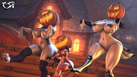 3d 3girls absurd_res arms_up ass big_ass big_breasts big_butt bird black_nipples brainwashed brainwashing breasts demon demon_girl digital_media_(artwork) drone dronification feathered_wings feathers female femsub fur furry_only halloween halloween_theme hellhound helluva_boss hi_res huge_ass huge_breasts huge_butt hypnosis imp jack-o'-lantern large_breasts loona_(aeridiccore) loona_(helluva_boss) mammal millie_(helluva_boss) multiple_females multiple_girls multiple_subs nipples nude nude_female open_mouth plant psikokinetic pumpkin pumpkin_head smile source_filmmaker stella_(helluva_boss) tail tan_body tattoo thick_ass thick_hips thick_thighs trio_female walking zombie_walk