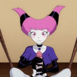 ai_generated balls balls_grab breasts caressing_balls caressing_testicles cleavage cock_ring crop_top female female_domination femdom forced_perspective gloved_handjob handjob huge_breasts huge_cock jinx large_areolae large_breasts large_penis male penis perspective pov rope rope_bondage submissive_male tagme teen_titans teen_titans_go testicles video