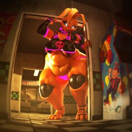 1:1 2025 3_toes 3d_(artwork) 5_fingers absurd_res animatronic arcade_machine armwear avian bent_over bird blender_(artwork) blender_cycles breasts chicken clothing collar detached_sleeves detailed_background digital_media_(artwork) doorframe doorway evil_grin feet female fingers five_nights_at_freddy's five_nights_at_freddy's_2 galliform hi_res humanoid latex latex_armwear latex_clothing latex_detached_sleeves latex_shirt latex_tank_top latex_topwear lustful_zen machine makeup neon_glow nipple_outline overweight pasties phasianid pink_clothing pink_thong pink_underwear pizzeria purple_pasties robot robot_humanoid robotic_arm robotic_leg robotic_limbs scottgames sharp_teeth shirt slightly_chubby small_breasts smile smiling_at_another solo spiked_collar spikes standing_in_doorway tall tall_female tank_top teeth thick_thighs thong toes topwear toy_chica_(fnaf) toy_chica_(justminkov) underwear wide_hips