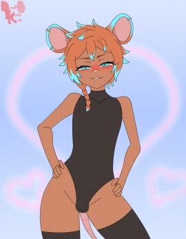 1boy 7:9 animal_humanoid animated blush buckteeth bulge clothing deepbootykid femboy hands_on_hips heart_background humanoid legwear leotard looking_at_viewer male mammal mammal_humanoid moemirat mouse_humanoid murid murid_humanoid murine murine_humanoid penis rodent rodent_humanoid short_playtime simple_background small_penis solo teeth thigh_highs thighhighs vertical_video