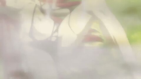 animated anime armpits breasts clothing_damage dakara_boku_wa_h_ga_dekinai electric electric_shock electricity electro electrostimulation erect_nipples female hair_standing_up lightning lightning_bolt lisara_restall looping_animation messy_hair nipples on_back red_hair shock shocked shocking small_breasts sparks tagme topless