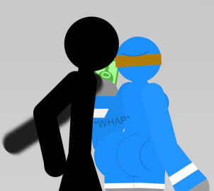 1boy 1girls anaveragedude731 ass ass_slap bandit_(mario) big_ass female grey_background kleptzy_(anaveragedude731) male money simple_background stick_nodes stickman stickmans sticknodes