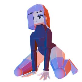 1440p 1:1 1girls 3d biting_lip biting_own_lip black_eyebrows black_eyelashes black_eyeliner black_eyes black_lipstick black_underwear blockbench_lily_(duobin) bob_cut breasts duobin duolingo female goth goth_girl hinges human joints lily_(duolingo) lowpoly medium_breasts minecraft minecraft_trailer_edges_highlights open_eyes purple_eyeshadow purple_hair showing_breasts smile solo_female solo_focus sweater thick_thighs underwear wide_hips