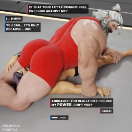 2boys bara comic gay hanzo helices3d male male/male male_only muscular muscular_male overwatch overwatch_2 reinhardt yaoi