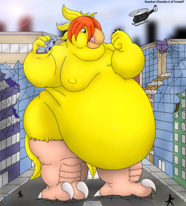 belly_fetish breasts chocobo giant gokutothez nipples ssbhm tongue