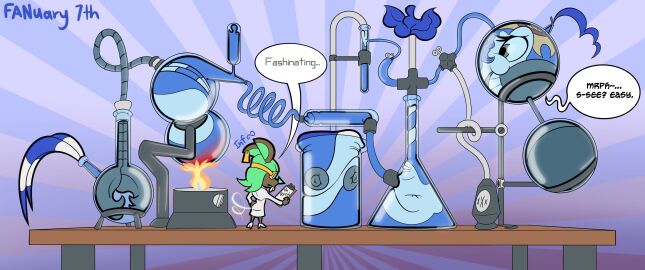 absurd_res animal_humanoid ass avian avian_butt avian_feet avian_humanoid big_ass big_breasts big_butt bird breasts cartoon_eyes eternitythelabb0 female hi_res humanoid labcoat labrielle_mouse mammal markings mouse mouse_ears mouse_tail murid murine reina_(sachasketchy) rodent science scientist size_difference striped_markings striped_tail stripes tail tail_markings test_tube_rack toony toony_expression toony_eyes toucan trapped