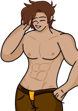 brown_hair closed_eyes dark_skin gay goodtimeswithscar hermitcraft male male_only mcyt minecraft minecraft_youtubers muscular muscular_male shirtless twitch twitch.tv twitch_streamer twitter twitter_username youtube youtuber youtubers