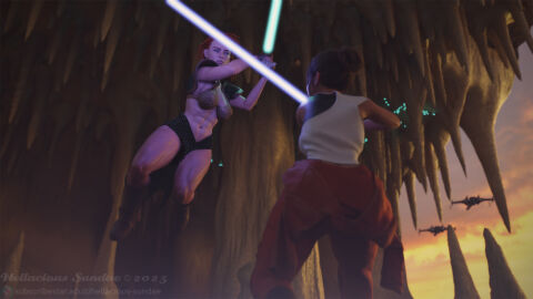 hellacious_sundae jaina_solo star_wars tagme tenel_ka