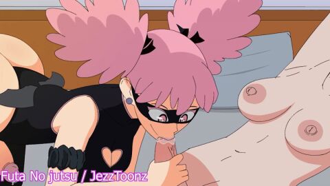 animated blowjob futanari haneyama_kazuho intersex jezztoonz my_hero_academia pop_step vigilante:_my_hero_academia_illegals