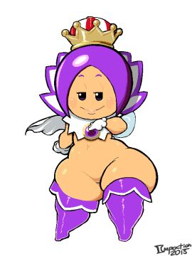 ass big_ass fairy fairy_wings female female_only flat_chest grey_impact mario_(series) mob_face nintendo pixel_art purple_clothes purple_clothing purple_hair purple_sprixie_princess purple_stockings solo sprixie_princess super_mario_3d_world tagme thick_thighs white_background