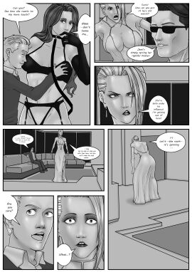 1boy 2girls anal anal_sex anus armpits arms_up ass asshole big_ass black_and_white black_bra black_choker black_elbow_gloves black_g-string black_garter_belt black_garter_straps black_queen black_stockings bra breasts bubble_ass bubble_butt choker cuckold cyclops_(x-men) doujinshi elbow_gloves emma_frost english_text eyeshadow female g-string garter_belt garter_straps hourglass_figure huge_breasts jean_grey large_breasts lingerie_only male male/female marvel marvel_comics mature_female navel nipple_bulge nipples nude nude_male o.f-shotgun older_female original_character panties ponytail posing pussy scott_summers shaved_pussy sideboob speech_bubble stockings submissive_female thong thong_panties vagina vaginal_penetration white_bra white_elbow_gloves white_g-string white_queen white_stockings x-men younger_male