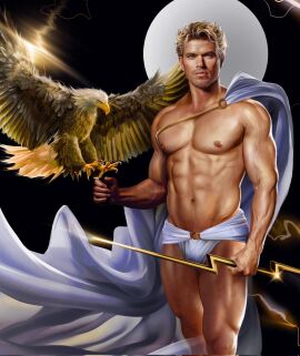 1boy abs actor biceps bulge carlos_gzz caucasian caucasian_male celebrity greek_mythology in_character kellan_lutz male male_only muscles muscular muscular_male mythology pecs shirtless_male solo solo_male zeus zeus_(greek_mythology) zeus_(mythology)
