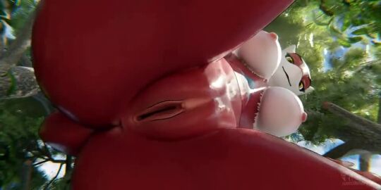 anthro anthrofied anus ass big_butt bouncing_breasts breasts furromantic furromantic_(modeler) generation_3_pokemon grinding looking_down looking_down_at_viewer low-angle_view nintendo pokemon pokemon_(species) spreading spreading_legs tagme video