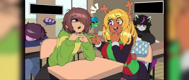 1boy 2girls 500_dollar_four_foot_tall_mareep absurd_res ah_yes._me._my_boyfriend. ah_yes._me._my_girlfriend. ambiguous_penetration anthro anthro_penetrated anus areola ass ass_focus athletic_female bear bedroom being_watched big_areola big_ass big_breasts big_butt big_nipples big_penis big_thighs blonde_hair blush blushing_female bottomwear bottomwear_down breasts brown_hair captain_kirb catti_(deltarune) clothed clothing creature cuckquean deer deer_ears deer_girl deer_tail deltarune dialogue english_text female female_penetrated from_behind gigantic_ass gigantic_breasts gigantic_thighs group heart hi_res huge_areola huge_ass huge_breasts huge_butt huge_nipples huge_thighs human human_on_anthro human_penetrating human_penetrating_anthro interspecies jockington_(deltarune) kris_(deltarune) long_hair macstarva male mammal masturbation meme meme_reference monster monster_girl new_world_deer nipples noelle_holiday nonbinary nonbinary/female open_mouth orientation_play pants pants_down partially_clothed penetration penis penis_in_pussy purple_body purple_skin pussy red_eyes reindeer rough_sex scalie sex sharp_teeth shieldshroud sound sound_edit sound_effect sound_effects sound_warning susie_(deltarune) sweat sweatdrop tagme text thick_thighs thighs thunderingkva tongue tongue_out topwear undertale_(series) vaginal_masturbation video voice voice_acted yellow_hair