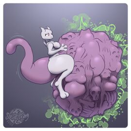 3_fingers anthro big_belly bone_breaking bones bones_in_belly bones_in_stomach cracking crunching digest digested digested_alive digested_prey digesting digesting_live_prey digesting_prey digestion digestion_noises fatal_vore female graphic_digestion mass_vore mewtwo multiple_prey oral_vore pokemon pokemon_(species) purple_body same_size_vore screaming_prey sir_gribling_(artist) tagme tagme_(artist) thick_tail tight_belly unwilling_prey vore vore_belly