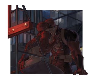 deadpool gay lkikai male male/male male_only marvel marvel_comics peter_parker spider-man spider-man_(series) wade_wilson