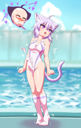 anthro aozame_takao black_clothing black_underwear blue_hair blue_tail blush bodily_fluids brown_hair bulge clothing crossdressing crossdressing_suit cum cumshot dildo dildo_in_mouth dildo_insertion ejaculation female forced_transformation futanari gender_transformation genital_fluids goo_transformation hair hololive human intersex intersex/female intersex/male latex latex_clothing latex_transformation male male/female mammal mask mask_transformation mtf_transformation mti_transformation nekomata_okayu okayu_nekomata omoi oral oral_penetration orgasm_without_stimulation penetration pool purple_eyes sex_toy sex_toy_in_mouth sex_toy_insertion slime solo suiting tail transformation underwear virtual_youtuber vtuber