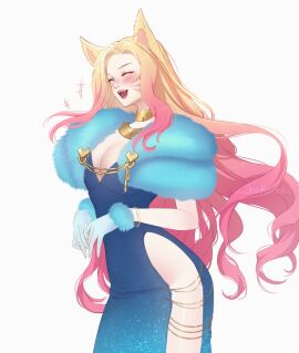1girls ahri female female_focus female_only k/da_ahri k/da_all_out_ahri k/da_all_out_series k/da_series league_of_legends shinkodoku
